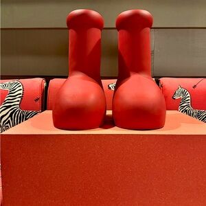 MSCHF Big Red Boots (Size 13) New. Unworn. Box.